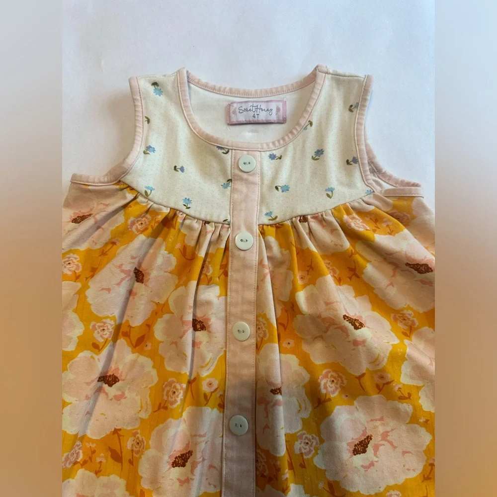 PLAY CONDITION 4T Sweethoney Yellow Floral Matching Set